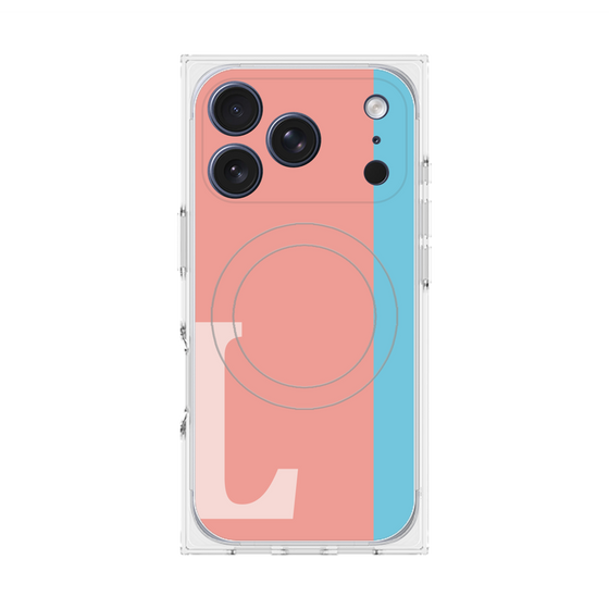 Premium Square Case with MagSafe［ Original - initial color line - L pink ］