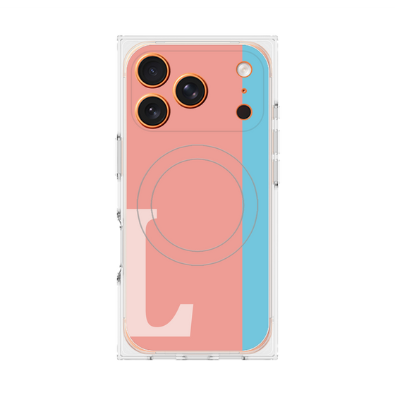 Premium Square Case with MagSafe［ Original - initial color line - L pink ］