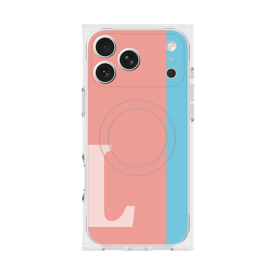 Premium Square Case with MagSafe［ Original - initial color line - L pink ］