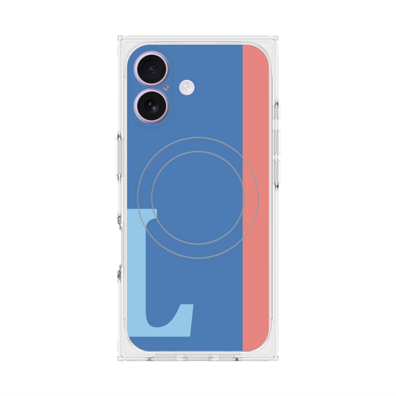 Premium Square Case with MagSafe［ Original - initial color line - L blue ］