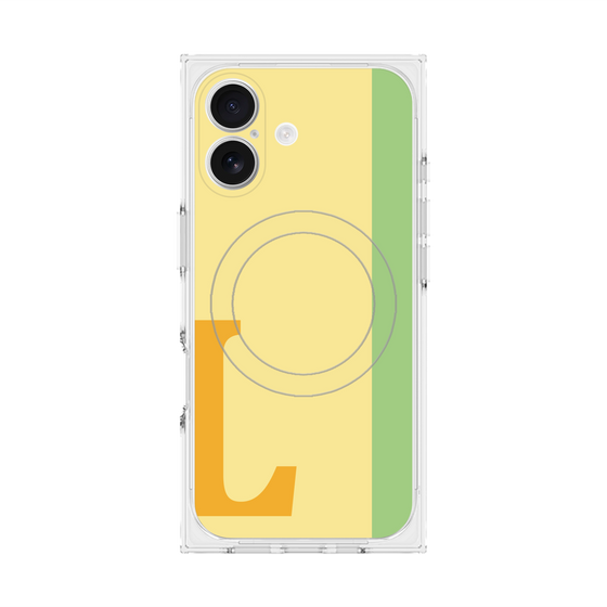 Premium Square Case with MagSafe［ Original - initial color line - L yellow ］