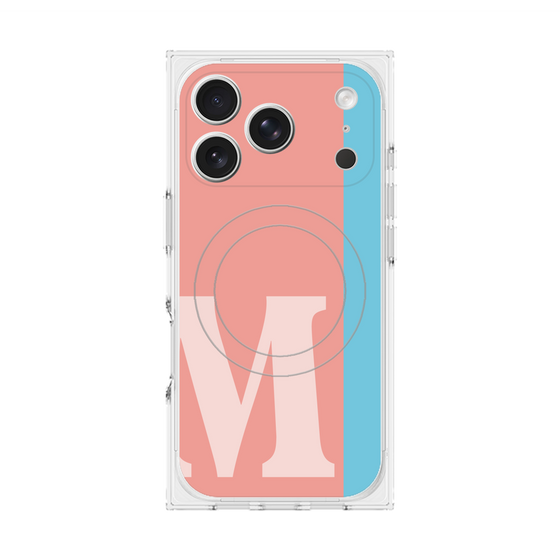 Premium Square Case with MagSafe［ Original - initial color line - M pink ］