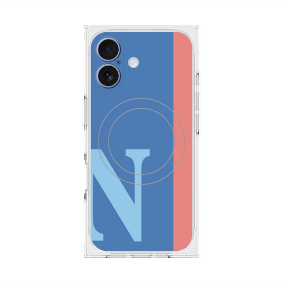 Premium Square Case with MagSafe［ Original - initial color line - N blue ］