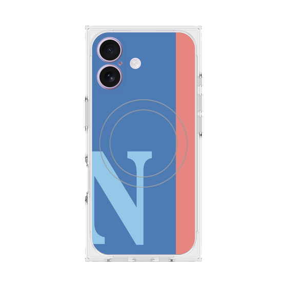 Premium Square Case with MagSafe［ Original - initial color line - N blue ］