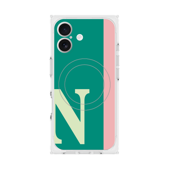 Premium Square Case with MagSafe［ Original - initial color line - N green ］