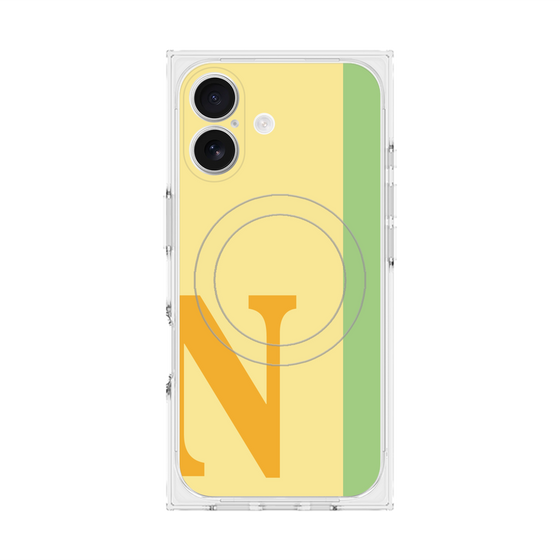 Premium Square Case with MagSafe［ Original - initial color line - N yellow ］