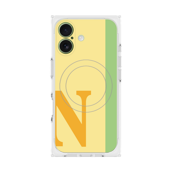 Premium Square Case with MagSafe［ Original - initial color line - N yellow ］