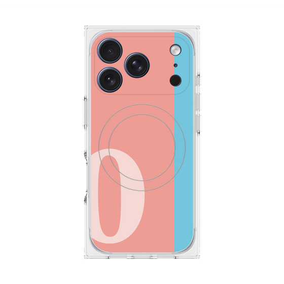 Premium Square Case with MagSafe［ Original - initial color line - O pink ］