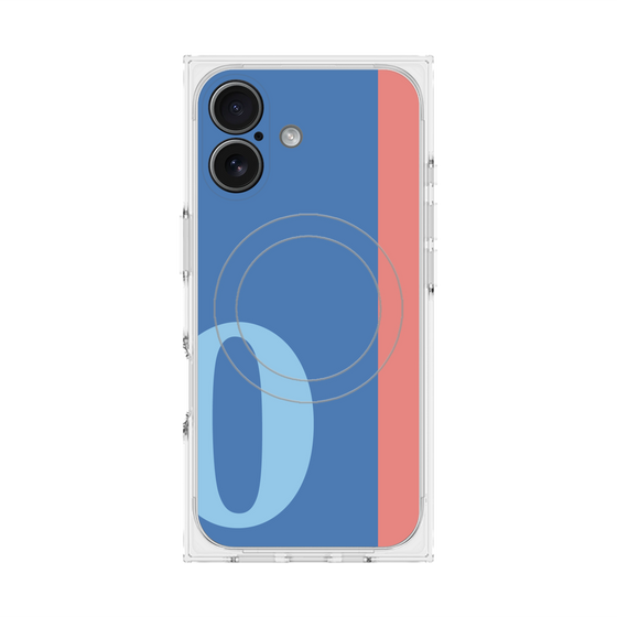 Premium Square Case with MagSafe［ Original - initial color line - O blue ］