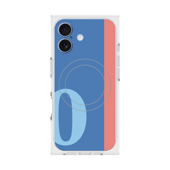 Premium Square Case with MagSafe［ Original - initial color line - O blue ］