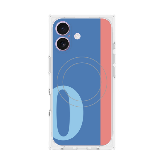 Premium Square Case with MagSafe［ Original - initial color line - O blue ］