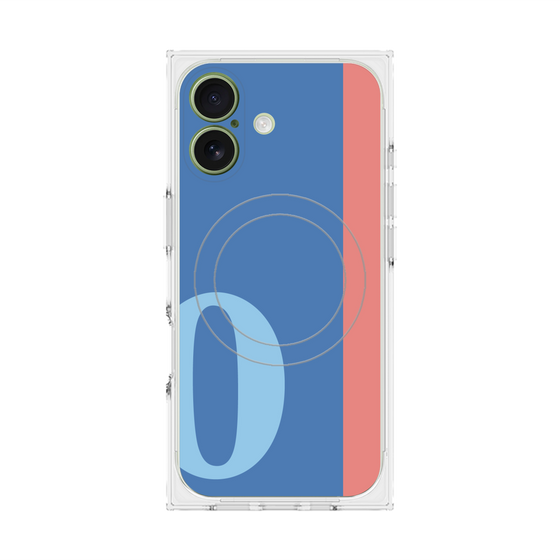 Premium Square Case with MagSafe［ Original - initial color line - O blue ］