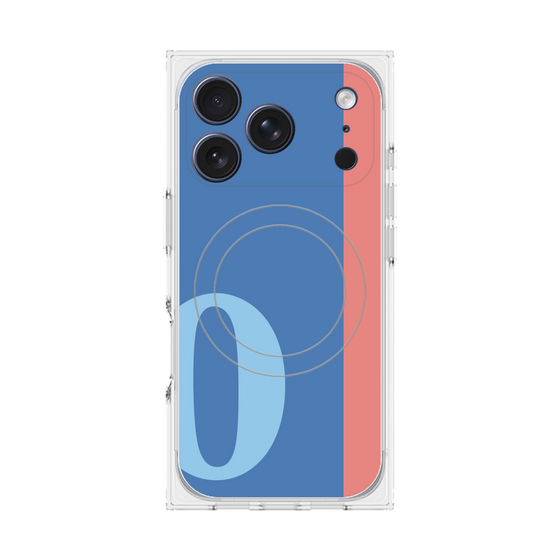 Premium Square Case with MagSafe［ Original - initial color line - O blue ］