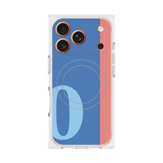 Premium Square Case with MagSafe［ Original - initial color line - O blue ］