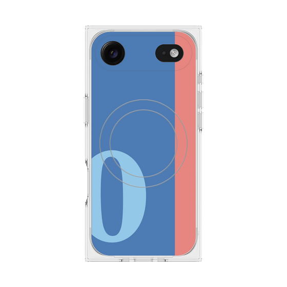 Premium Square Case with MagSafe［ Original - initial color line - O blue ］