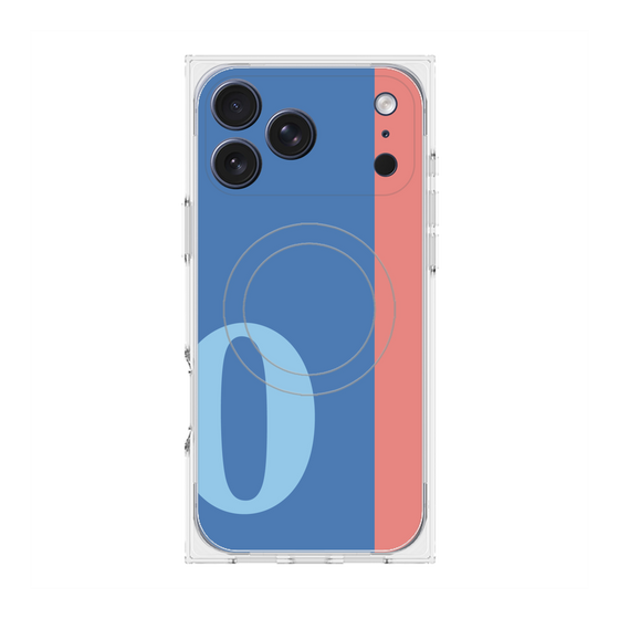 Premium Square Case with MagSafe［ Original - initial color line - O blue ］