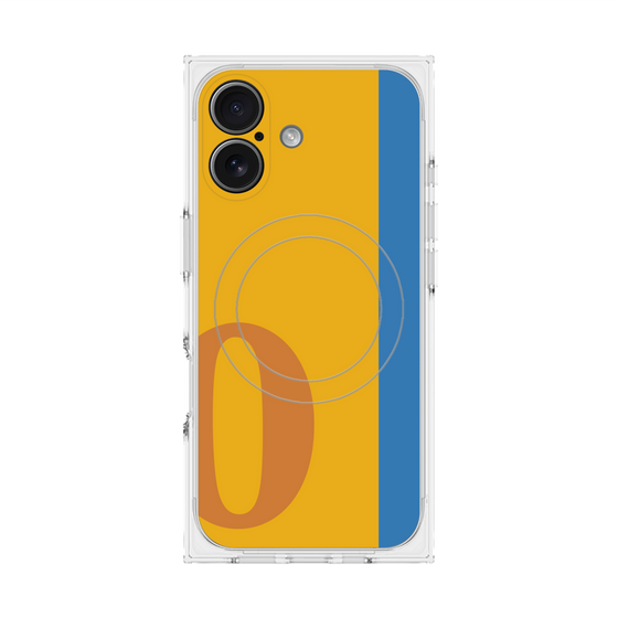 Premium Square Case with MagSafe［ Original - initial color line - O orange ］