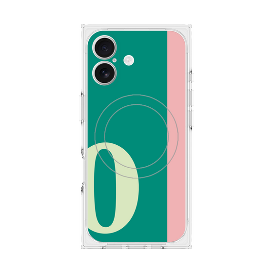 Premium Square Case with MagSafe［ Original - initial color line - O green ］