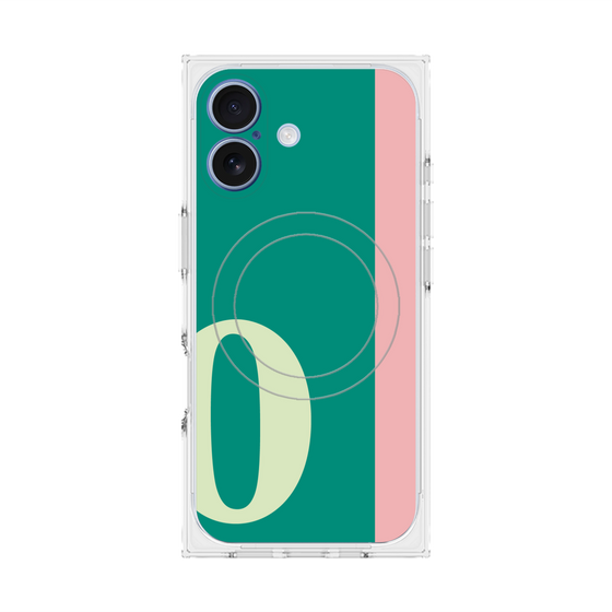 Premium Square Case with MagSafe［ Original - initial color line - O green ］