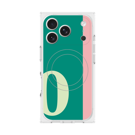 Premium Square Case with MagSafe［ Original - initial color line - O green ］