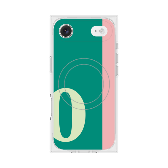 Premium Square Case with MagSafe［ Original - initial color line - O green ］