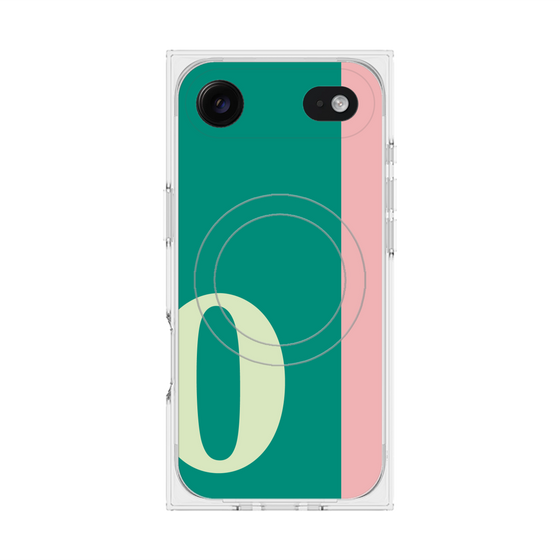 Premium Square Case with MagSafe［ Original - initial color line - O green ］