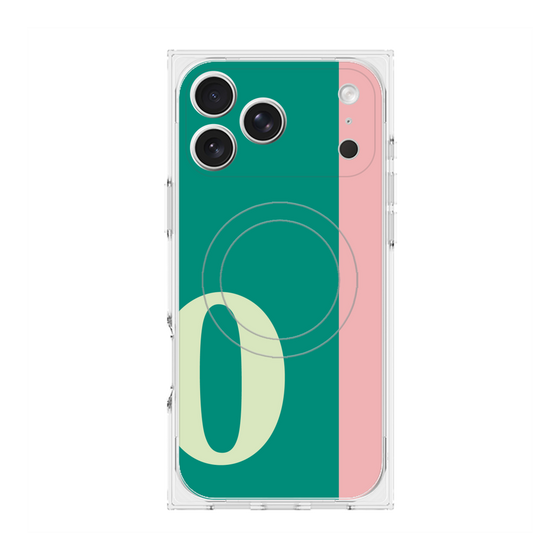 Premium Square Case with MagSafe［ Original - initial color line - O green ］