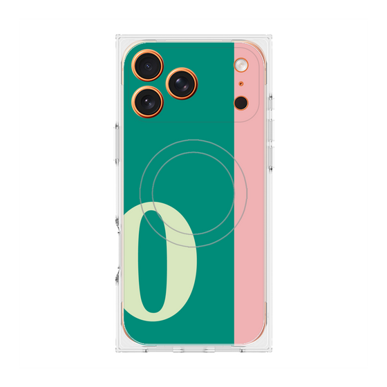 Premium Square Case with MagSafe［ Original - initial color line - O green ］