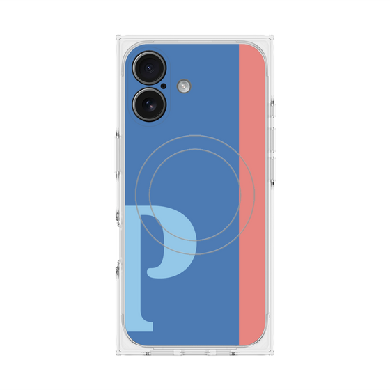 Premium Square Case with MagSafe［ Original - initial color line - P blue ］