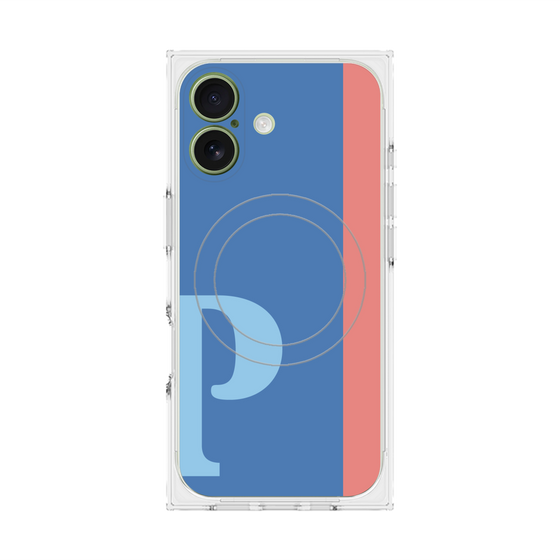 Premium Square Case with MagSafe［ Original - initial color line - P blue ］