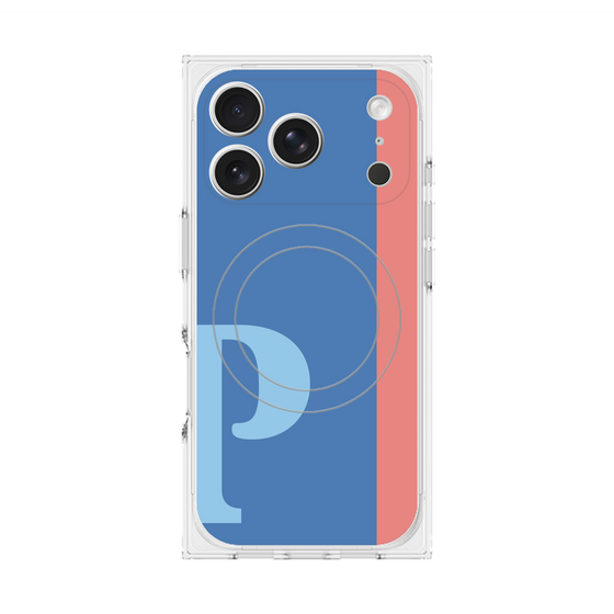 Premium Square Case with MagSafe［ Original - initial color line - P blue ］