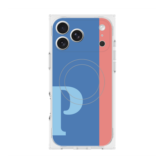 Premium Square Case with MagSafe［ Original - initial color line - P blue ］