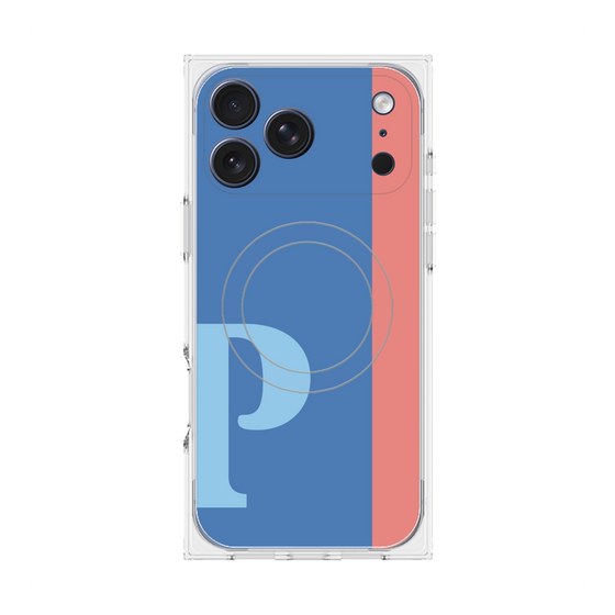 Premium Square Case with MagSafe［ Original - initial color line - P blue ］