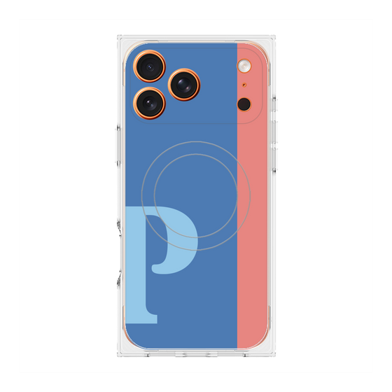 Premium Square Case with MagSafe［ Original - initial color line - P blue ］