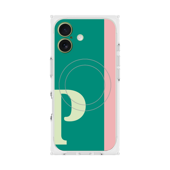 Premium Square Case with MagSafe［ Original - initial color line - P green ］