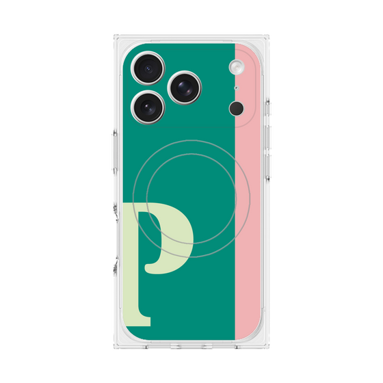 Premium Square Case with MagSafe［ Original - initial color line - P green ］