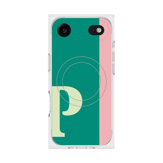 Premium Square Case with MagSafe［ Original - initial color line - P green ］