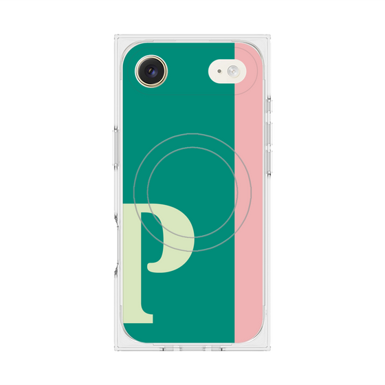 Premium Square Case with MagSafe［ Original - initial color line - P green ］