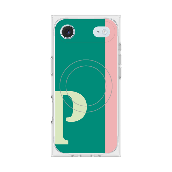 Premium Square Case with MagSafe［ Original - initial color line - P green ］