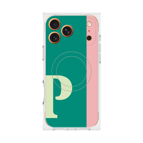 Premium Square Case with MagSafe［ Original - initial color line - P green ］