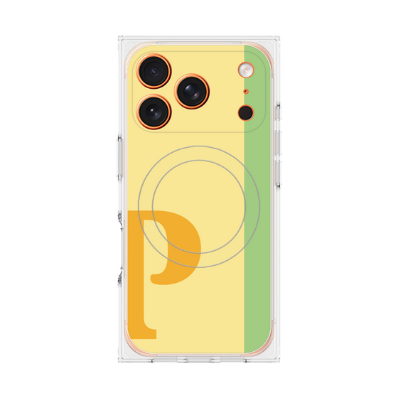 Premium Square Case with MagSafe［ Original - initial color line - P yellow ］