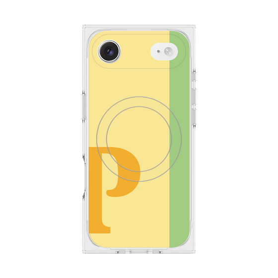 Premium Square Case with MagSafe［ Original - initial color line - P yellow ］