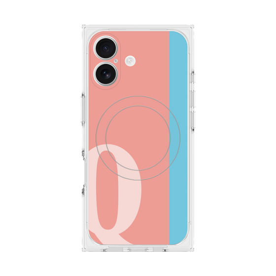 Premium Square Case with MagSafe［ Original - initial color line - Q pink ］