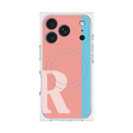 Premium Square Case with MagSafe［ Original - initial color line - R pink ］