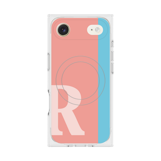 Premium Square Case with MagSafe［ Original - initial color line - R pink ］