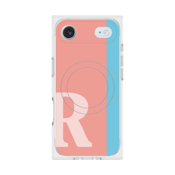 Premium Square Case with MagSafe［ Original - initial color line - R pink ］