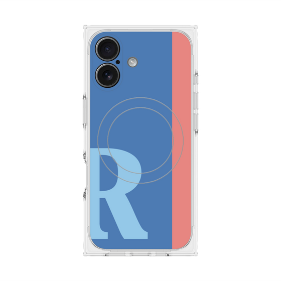 Premium Square Case with MagSafe［ Original - initial color line - R blue ］