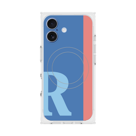 Premium Square Case with MagSafe［ Original - initial color line - R blue ］