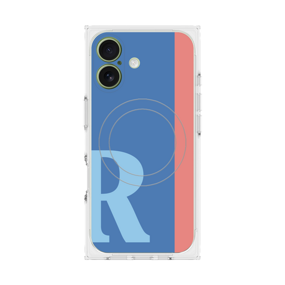 Premium Square Case with MagSafe［ Original - initial color line - R blue ］