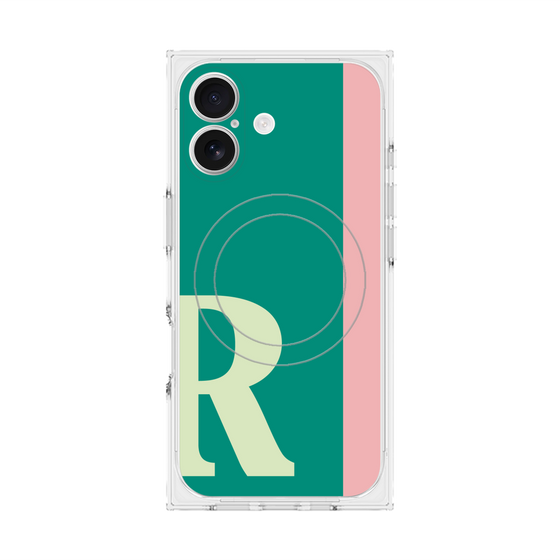 Premium Square Case with MagSafe［ Original - initial color line - R green ］